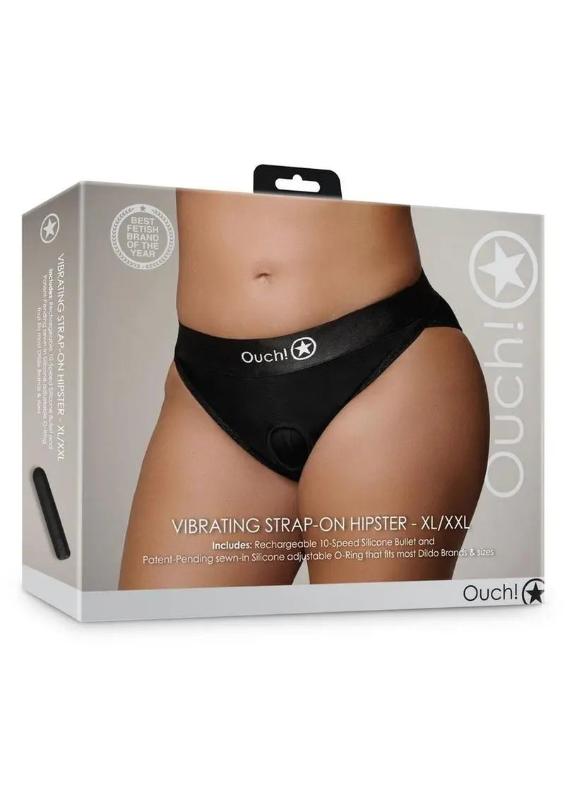 Ouch! Vibrating Rechargeable Strap-On Hipster Shop Erotic
