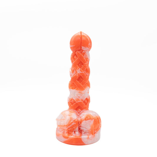 Premade Peach Pie A La Mode Dildo - Medium - Suction Cup