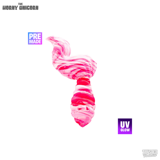 Premade Horny Unicorn Butt Plug - Firm (UV)