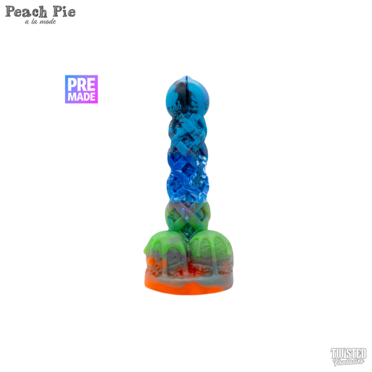 Premade Peach Pie A La Mode Dildo - Medium - Suction Cup