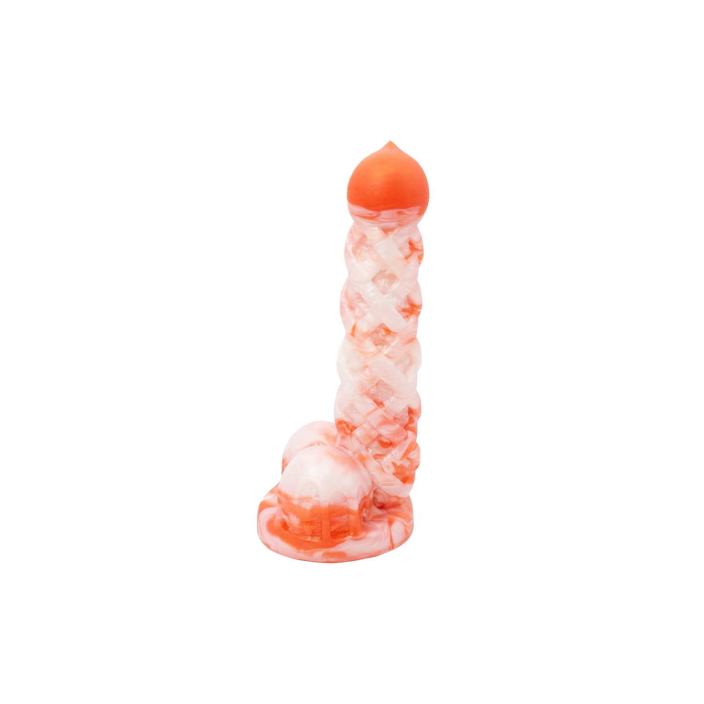 Premade Peach Pie A La Mode Dildo- Medium - Suction Cup