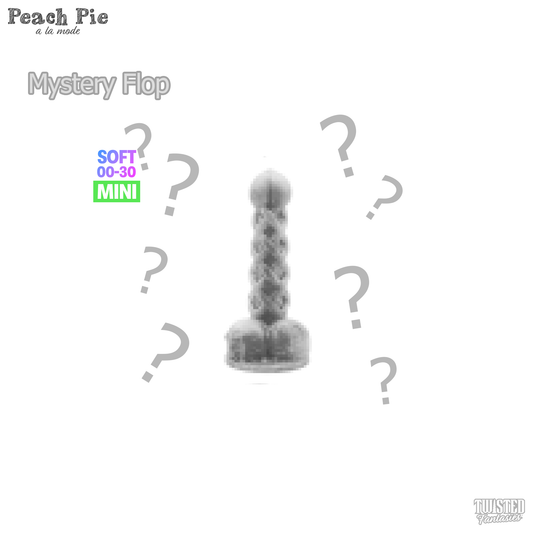 FLOP Mini Peach Pie A La Mode Dildo - Soft - Suction Cup Base