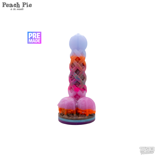 Premade Peach Pie A La Mode Dildo- Medium - Standard Base