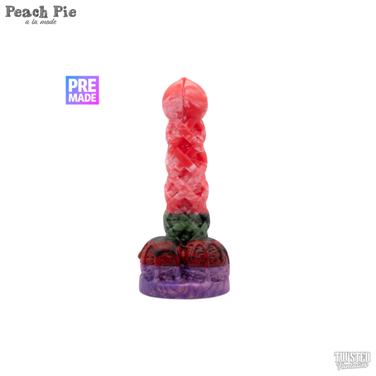 Premade Peach Pie A La Mode Dildo - Medium - Suction Cup