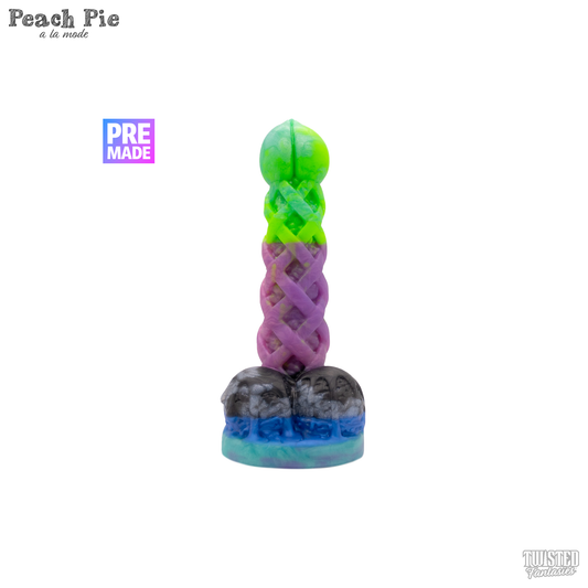 Premade Peach Pie A La Mode Dildo - Medium - Suction Cup