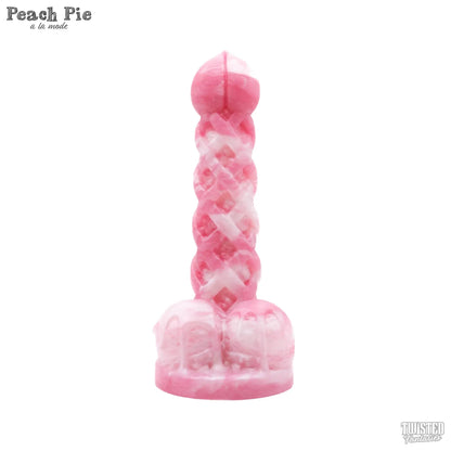 Peach Pie Icecream Dildo creamy pink white marble