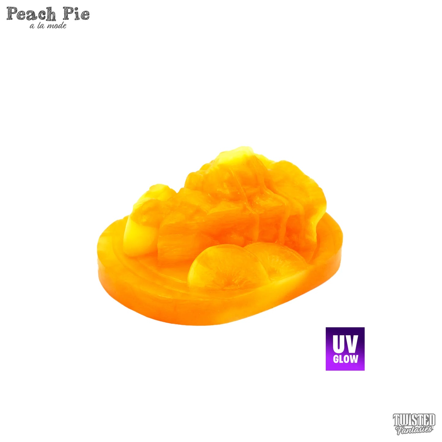 Peach Pie ala mode Handheld Sex Toy Grinder UV yellow UV orange marble