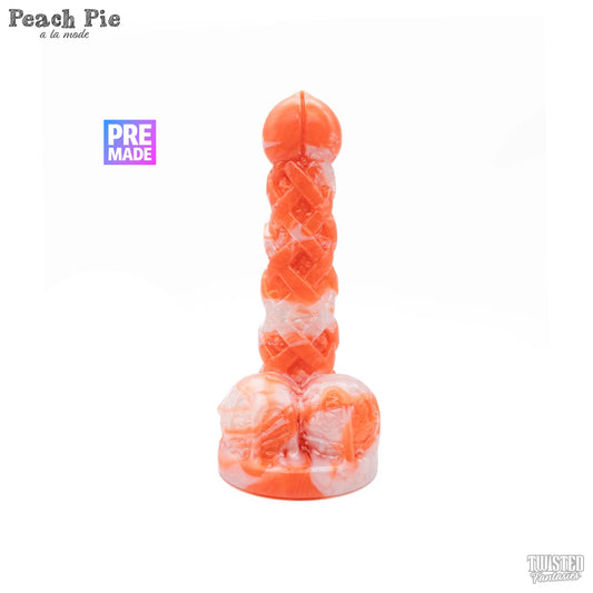 Premade Peach Pie A La Mode Dildo - Medium - Suction Cup