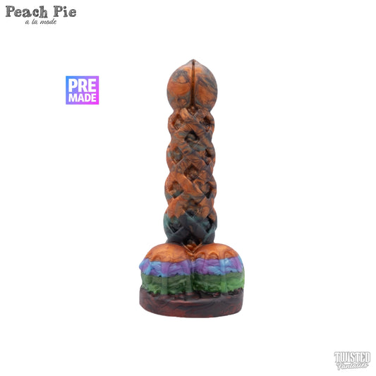 Premade Peach Pie A La Mode Dildo - Medium - Suction Cup