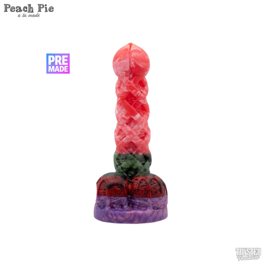 Premade Peach Pie A La Mode Dildo - Medium - Suction Cup