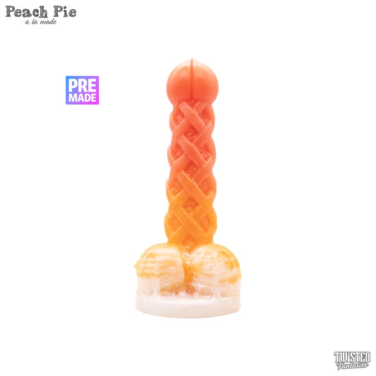 Premade Peach Pie A La Mode Dildo - Medium - Suction Cup