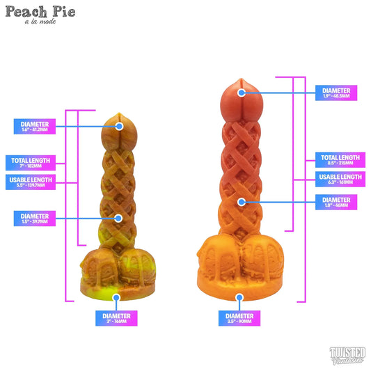 Peach Pie Icecream Dildo measurements