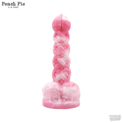 Peach Pie Icecream Dildo creamy pink white marble