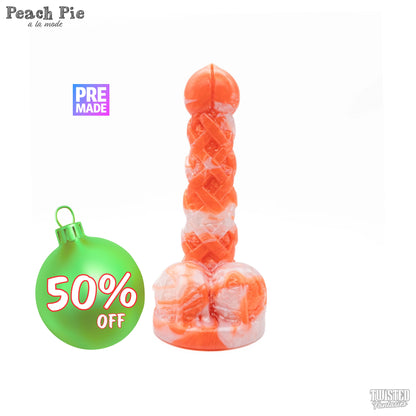 Premade Peach Pie A La Mode Dildo - Medium - Suction Cup