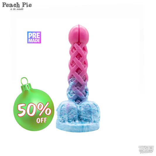 Premade Peach Pie A La Mode Dildo - Medium - Suction Cup