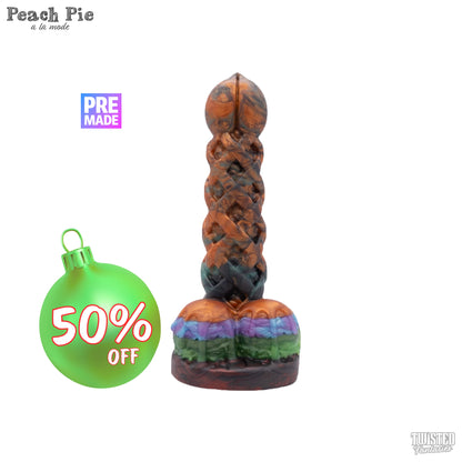 Premade Peach Pie A La Mode Dildo - Medium - Suction Cup