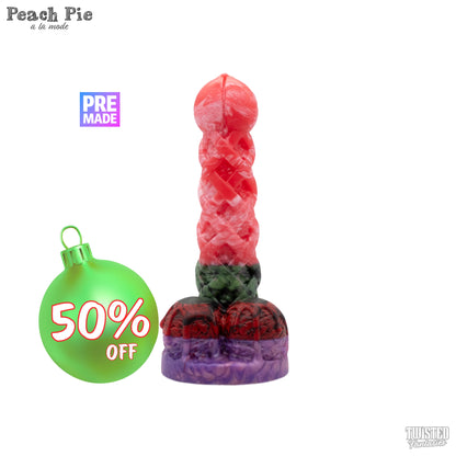 Premade Peach Pie A La Mode Dildo - Medium - Suction Cup