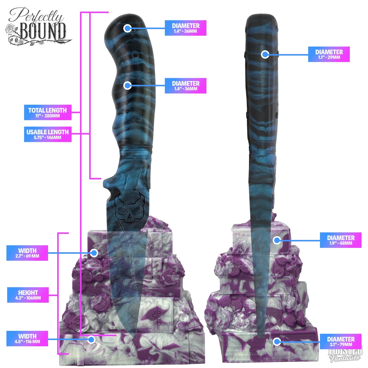 Perfectly Bound the Dark Fantasy Knife Dildo