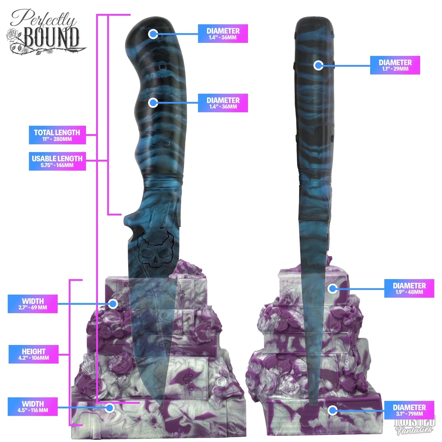 Perfectly Bound the Dark Fantasy Knife Dildo Twisted Fantasies