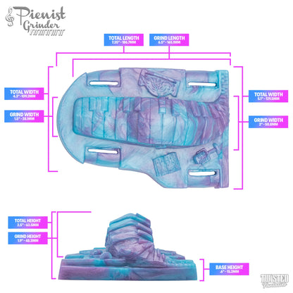 Pienist the Piano Grinder Sex Toy Measurements
