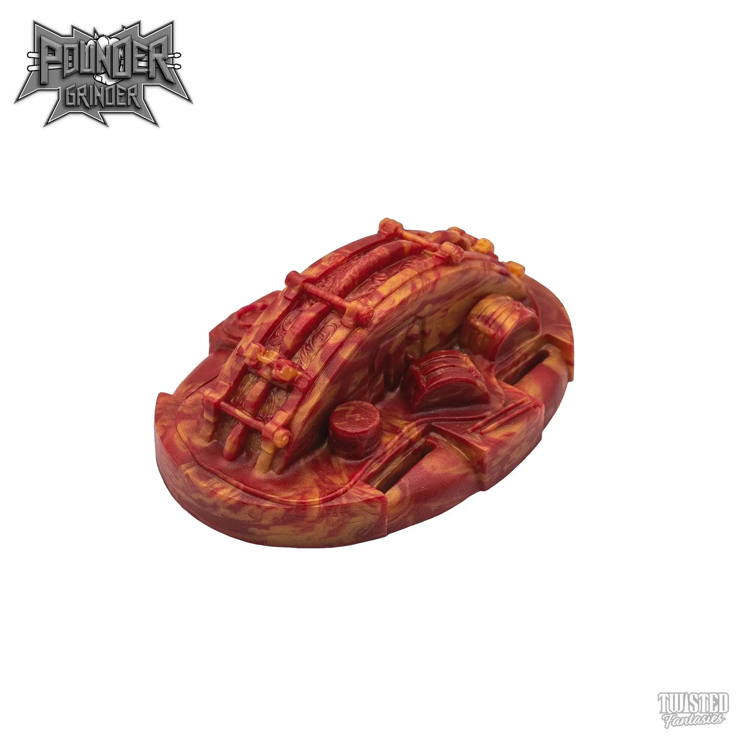 Pounder Drums Humping Sex Toy red gold marble