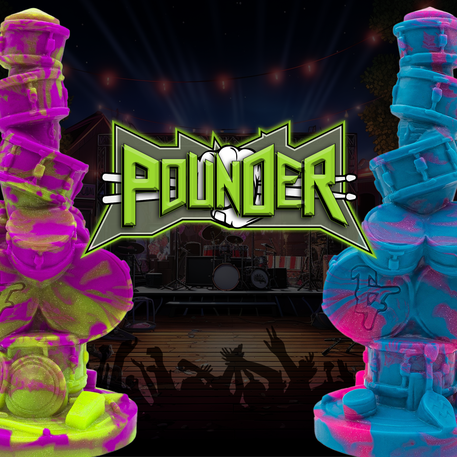 Pounder the Knotted Drum Dildo