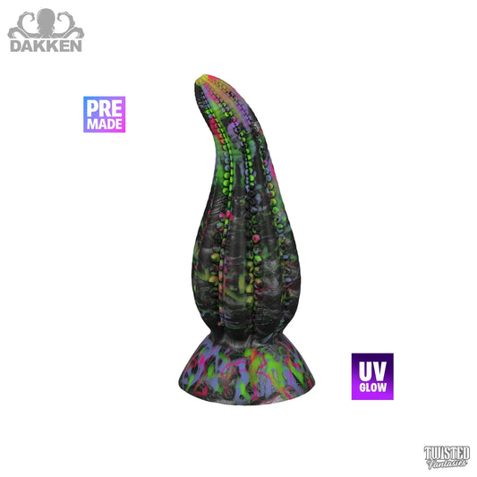 Premade DAKKEN the Tentacle Dildo - Medium - Suction Cup (UV) Twisted Fantasies