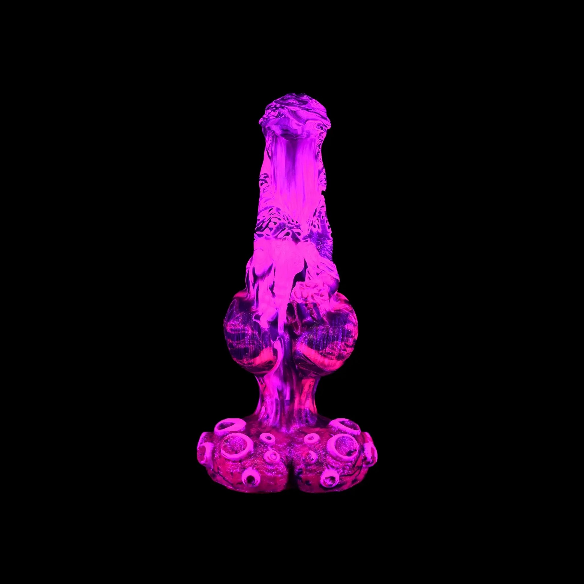 Premade DOMINUS the Knotted Demon Dildo - Medium - Suction Cup (UV) Twisted Fantasies