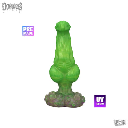 Premade DOMINUS the Knotted Demon Dildo - Medium - Suction Cup (UV) Twisted Fantasies