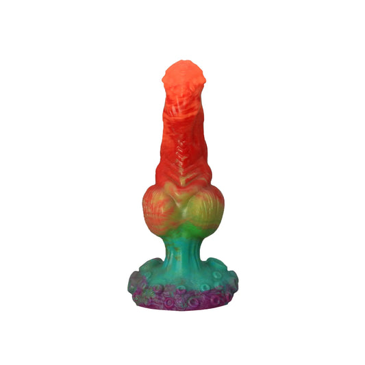 Premade DOMINUS the Knotted Demon Dildo - Medium - Suction Cup (UV) Twisted Fantasies