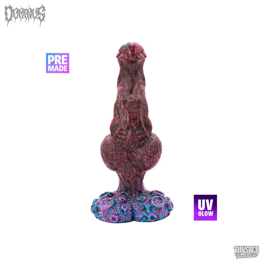 Premade DOMINUS the Demon Knotted Dildo - Medium - Suction Cup (UV) Twisted Fantasies