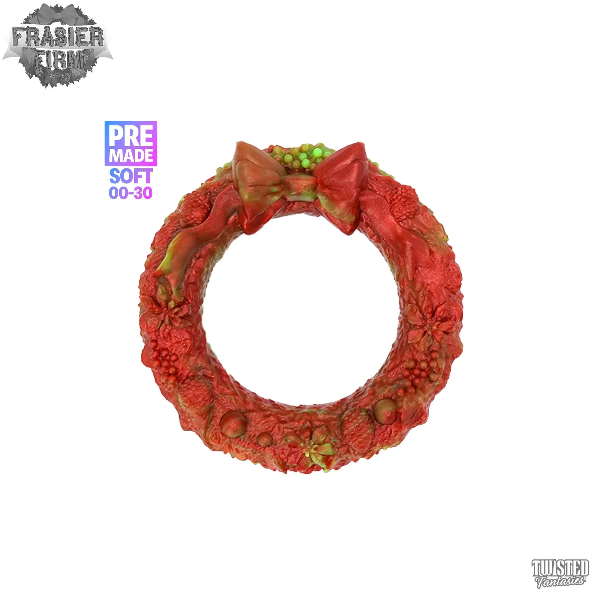 Premade Frasier Firm the Christmas Wreath Cock Ring - Medium (UV) Twisted Fantasies