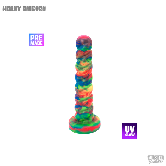 Premade Horny the Unicorn Dildo - Medium - Suction Cup Base