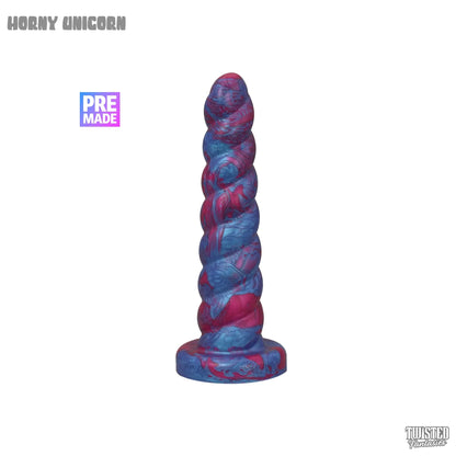 Premade Horny the Unicorn Dildo - Medium - Suction Cup Twisted Fantasies