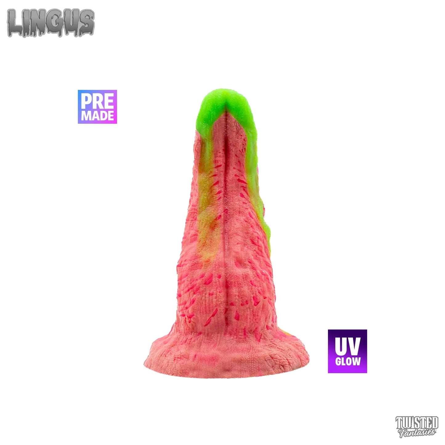 Premade LINGUS the Tongue Dildo - Medium - Suction Cup (UV) Twisted Fantasies