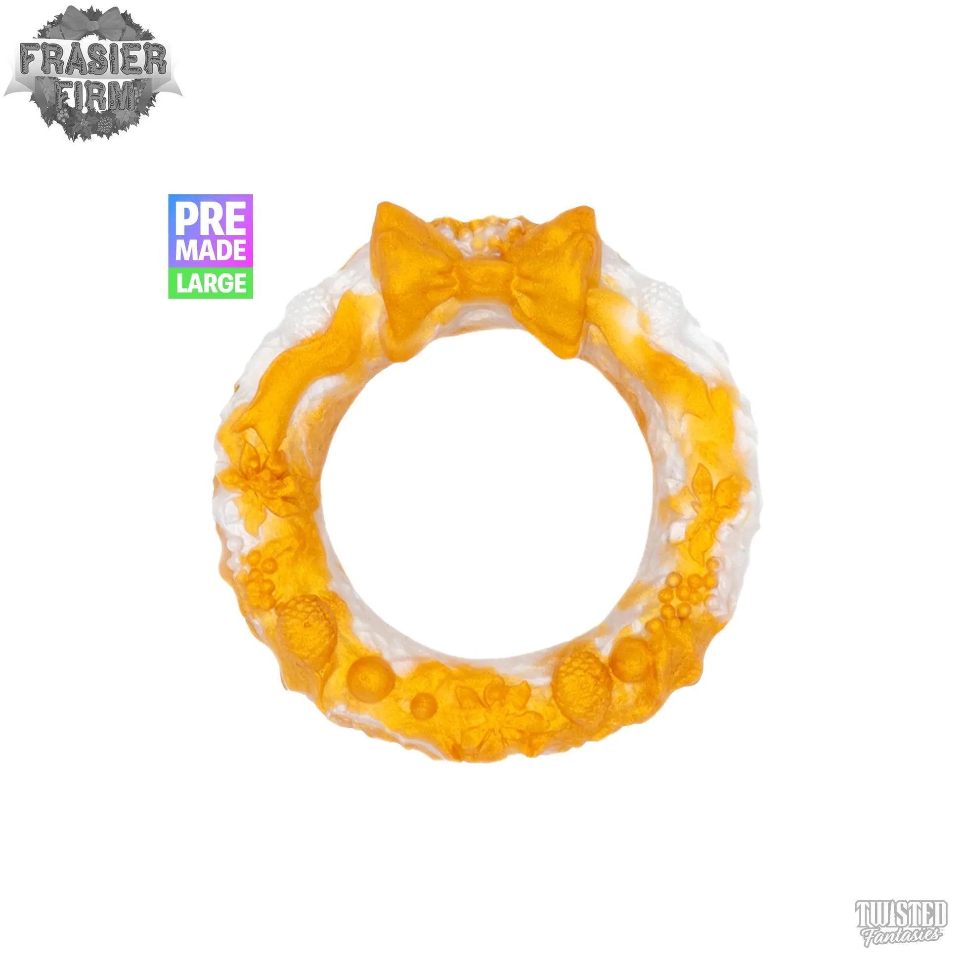 Premade Large Frasier Firm the Christmas Wreath Cock Ring - medium Twisted Fantasies