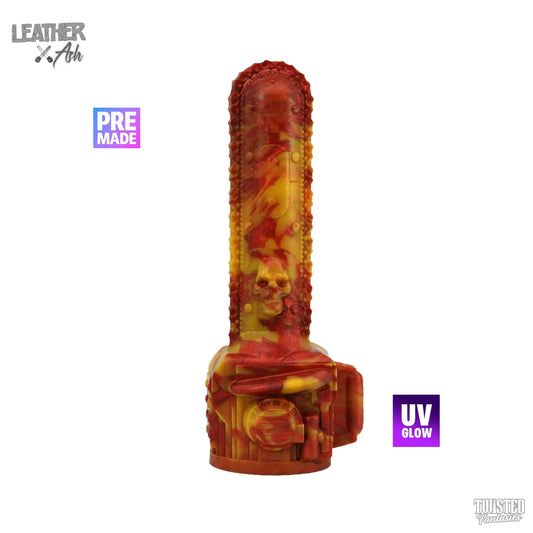 Premade Leather and Ash the Chainsaw Dildo - Medium - Suction Cup (UV) Twisted Fantasies