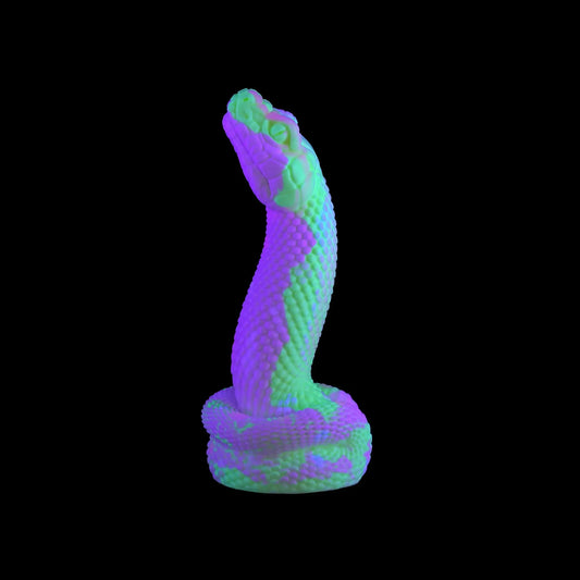 Premade Nathara the Snake Dildo - Medium - Suction Cup (UV) Twisted Fantasies