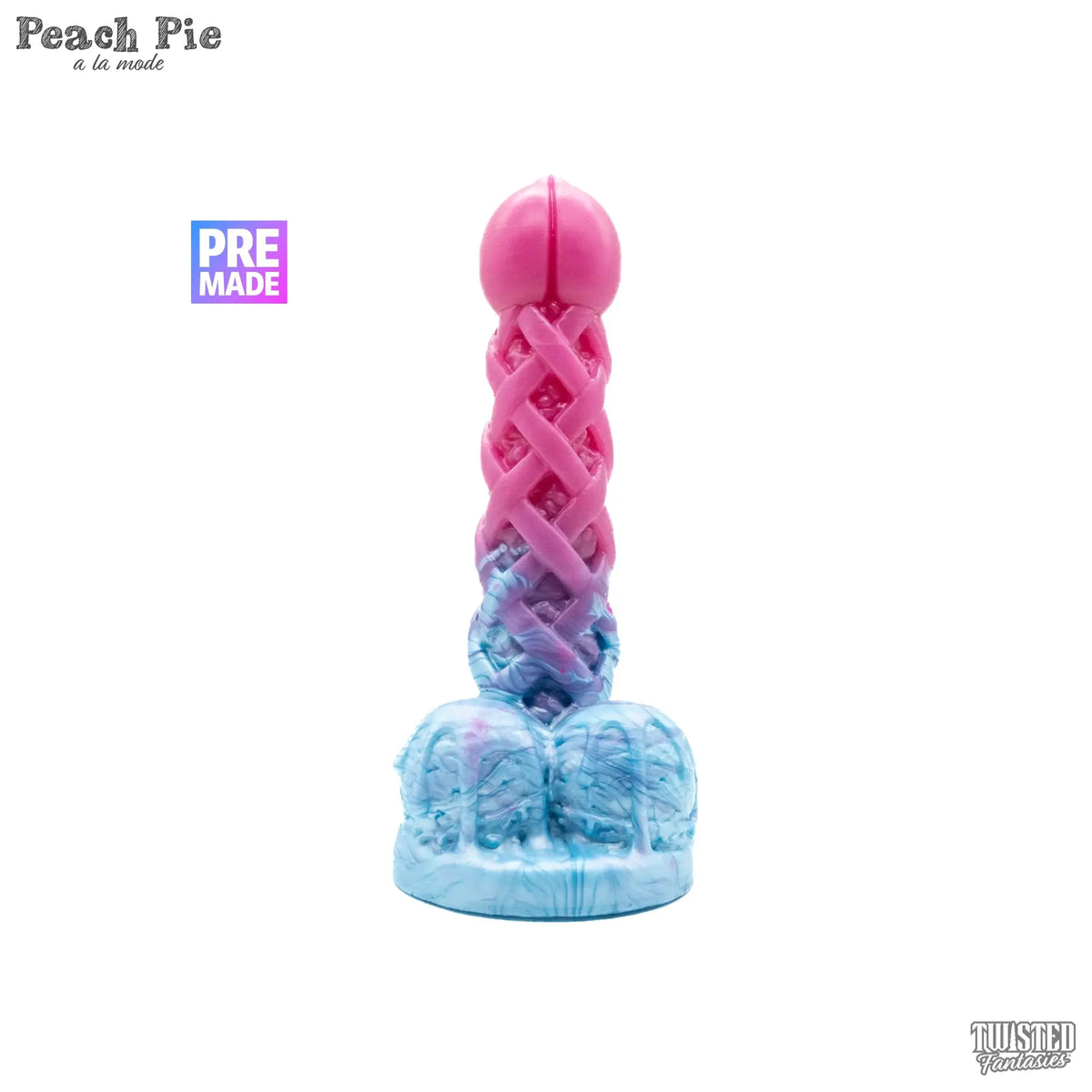 Premade Peach Pie A La Mode Dildo - Medium - Suction Cup Twisted Fantasies