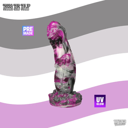 Premade Tessa the Tulip Dildo - Medium - Suction Cup (UV) Twisted Fantasies