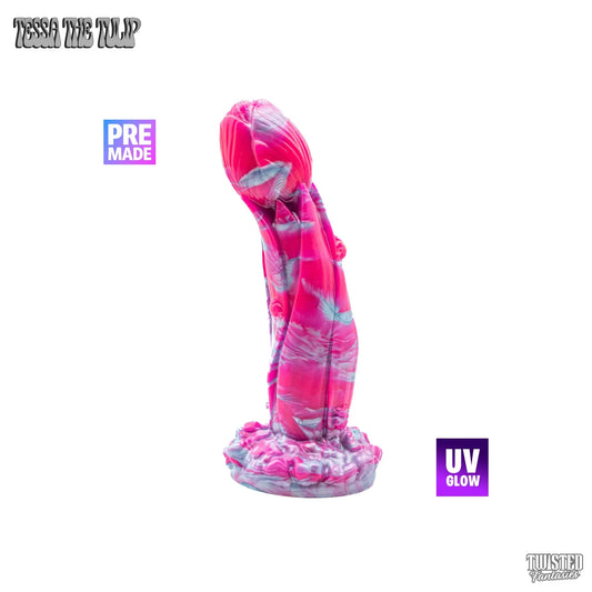 Premade Tessa the Tulip Dildo - Medium - Suction Cup (UV) Twisted Fantasies