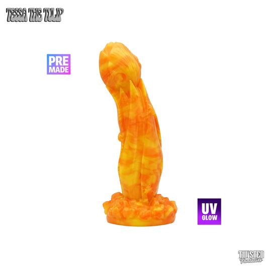 Premade Tessa the Tulip Dildo - Medium - Suction Cup (UV) Twisted Fantasies
