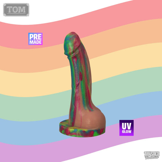 Premade Tom the Realistic Dildo - Medium - Suction Cup (UV) Twisted Fantasies