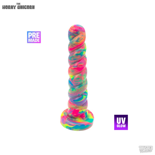 Premade Horny the Unicorn Dildo - Medium - Suction Cup Base