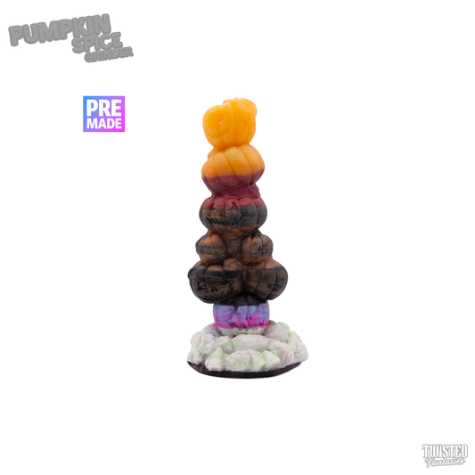 Premade Pumpkin Spice the Pumpkin Dildo - Medium - Standard Base