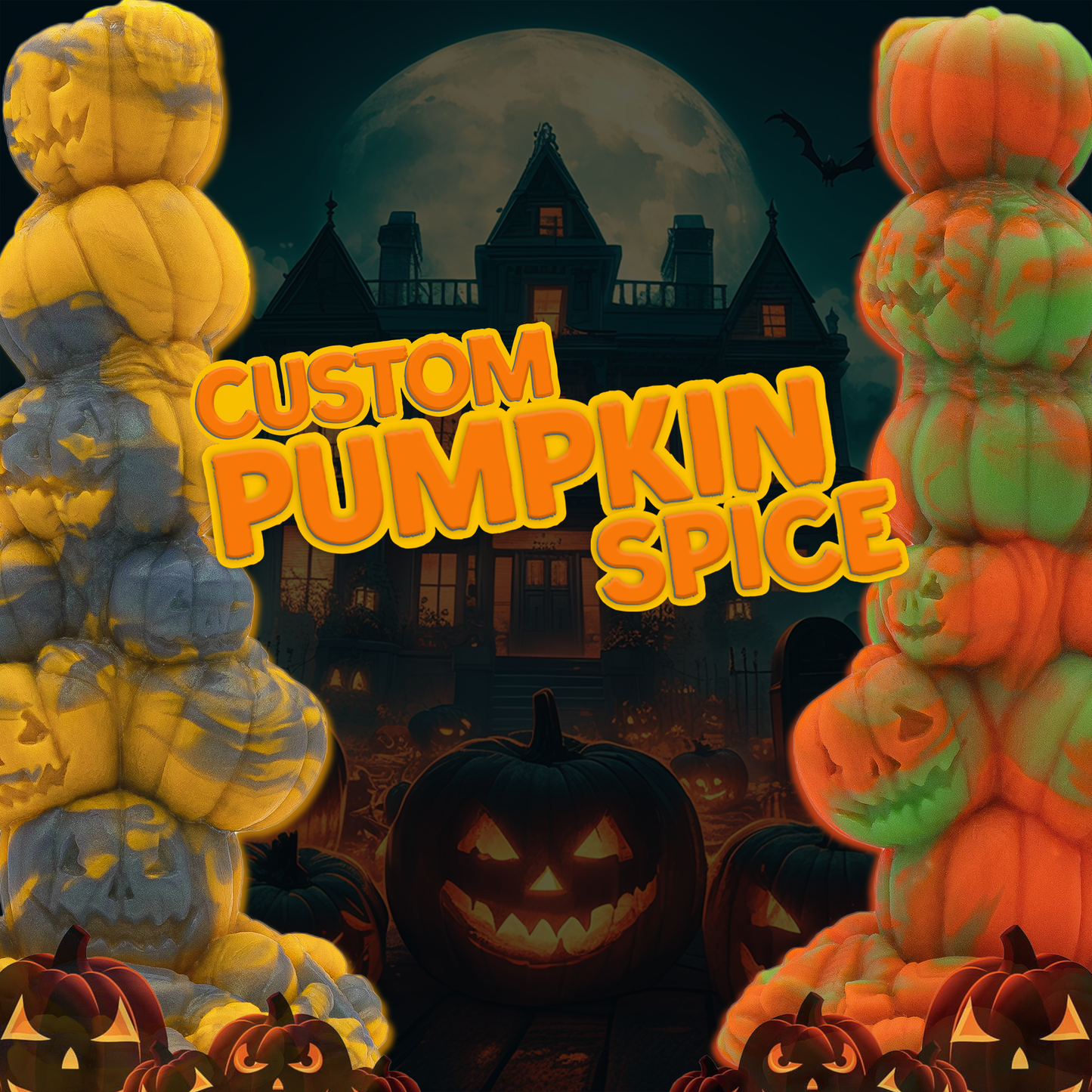 Custom Pumpkin Spice the Pumpkin Dildo