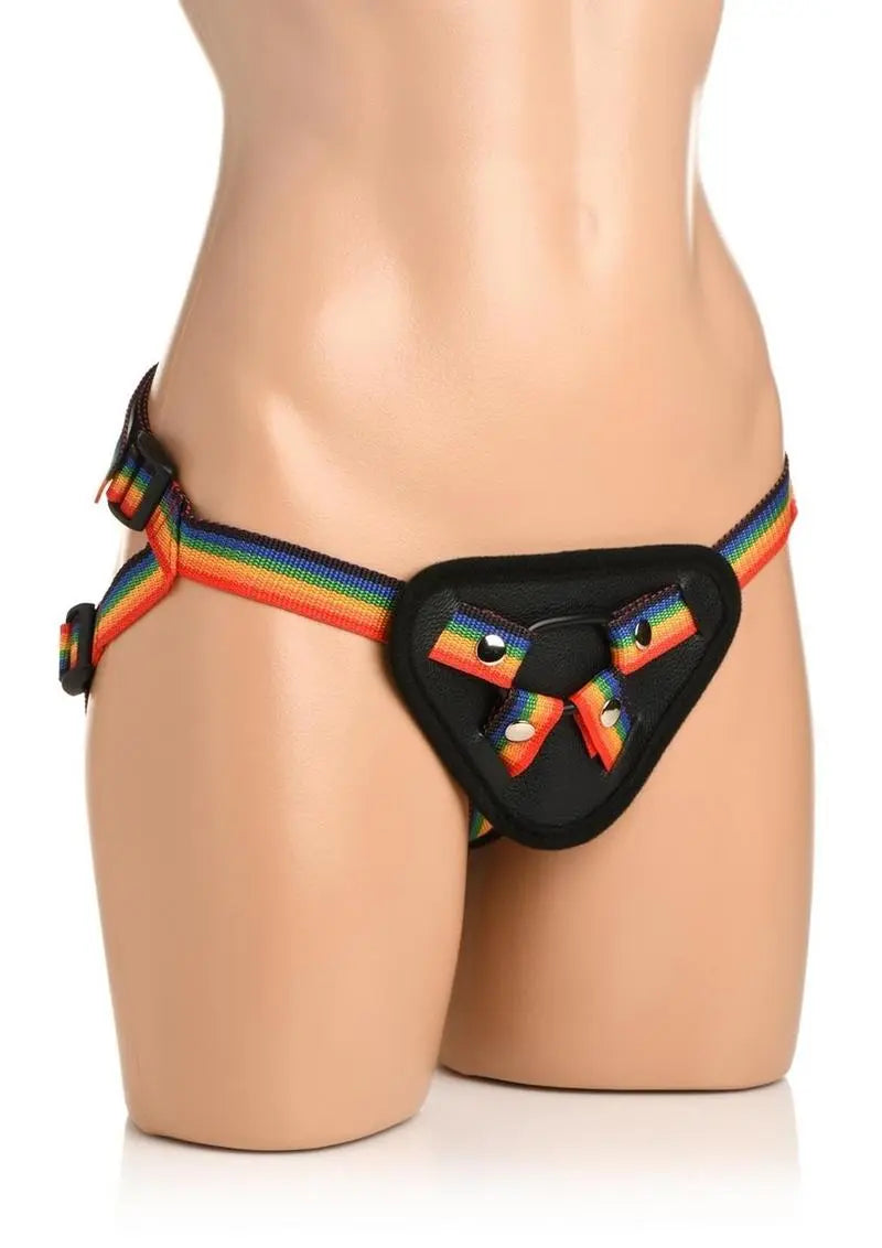 Ride The Rainbow Strap-On Harness Adjustable Universal Harness Shop Erotic