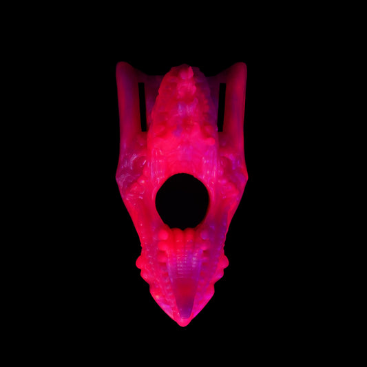 Premade Ryoto the Dragon Cock Ring Grinder - Medium - Thick Base (UV)