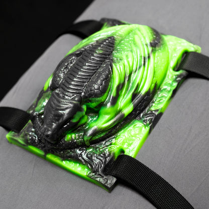 Ryoto Fantasy Dragon Sex Grinder strapped to a pillow