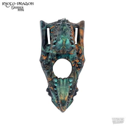 Ryoto Dragon Grinder Cock Ring green copper and black